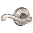 thumbnail image 2 of Schlage Residential F10 FLA 619 Grade 2 Passage Latch Flair Lever Satin Nickel Finish, 2 of 2