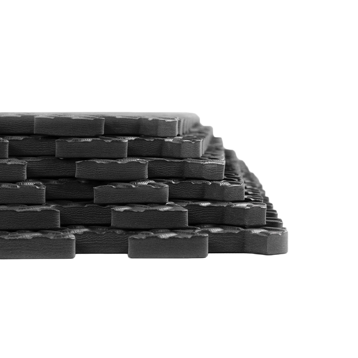 Xspec  3/8" Thick 100 Sq Ft Steel EVA Foam Floor Exercise Gym Mats 25 pcs, Black