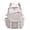 White, variant on Macaron Solid Color Canvas Backpack, Lightweight School Bag for G-i-r-l-s & Women, Casual Travel Daypack with Multiple Pockets for College and Outdoor