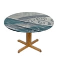 thumbnail image 3 of Orinice Symbolism Round Table Cover Stain Resistant Washable Indoor Outdoor Tablecloth Kitchen Dining Wedding Parties 100% Polyester Fiber 54-58, 3 of 8