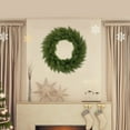 thumbnail image 4 of Holiday Christmas Wreath for Front Door Real Touch Pine Garland Wreath, Realistic Greenery Decor for Indoor Outdoor Home, Window,Mantel,Xmas Winter Seasonal Decorations,Green Leaves Wreath, 4 of 6