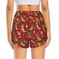 thumbnail image 2 of Lsque X-mas and New Year Printed Women's Running Shorts with Liner Pockets,Elastic Quick Dry Workout Athletic Gym Yoga Shorts,Womens High Waist Shorts-X-Large, 2 of 9