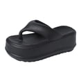 thumbnail image 2 of Women Platform Flip Flops Non Slip EVA Walking Sandals for Gift Beach Travel 36 To 37, 2 of 8