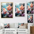 thumbnail image 4 of Designart "Fish Perching In The Vibrant Coral Realm" Coastal Coral Under Water Canvas Wall Art, 4 of 7