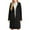 Black, variant on Trench Winter Coats for Women with Hood Trendy Single Notched Lapel Collar Pea Coat Fall Winter Button down Long Sleeve Comfy Warm Jackets with Pockets Red XL