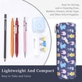 thumbnail image 3 of Honeii Cartoon Rabbit Print Leather Pencil Case,Small Pencil Pouch,Durable Zippered Storage for School, Office, and Travel Essentials, 3 of 6