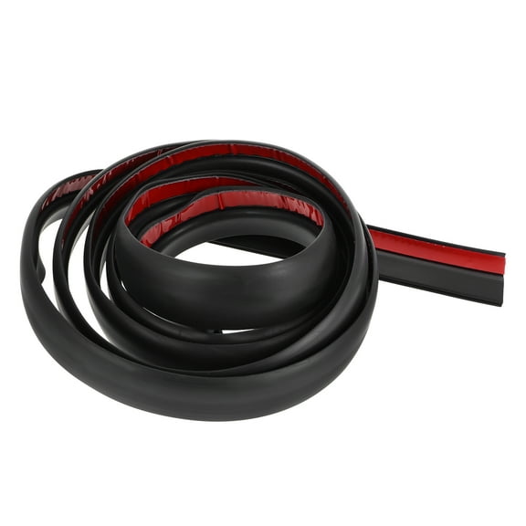 KALLORY Plastic Car Door Trim Seal Strip Black 1Pack 66.81X0.98X0.20In
