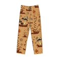 thumbnail image 4 of Disketp Brown Mushrooms Men'S Pajama Pants - Ultra Soft Fleece Sleep And Lounge Pants (Size: S-Xxl), 4 of 9