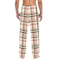 thumbnail image 4 of FORMRS Mens Pajama Pants with Pockets Cotton Sleepwear Lounge Bottoms Sizes S-2XL, Black Tartan, 4 of 7