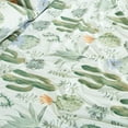 thumbnail image 5 of Chezmoi Collection 4-Piece Southwestern Serene Desert Sheet Set King Size, Green Blue Cactus Succulent Plant Printed Brushed Microfiber Lightweight Breathable Deep Pocket Bed Sheets, 5 of 9