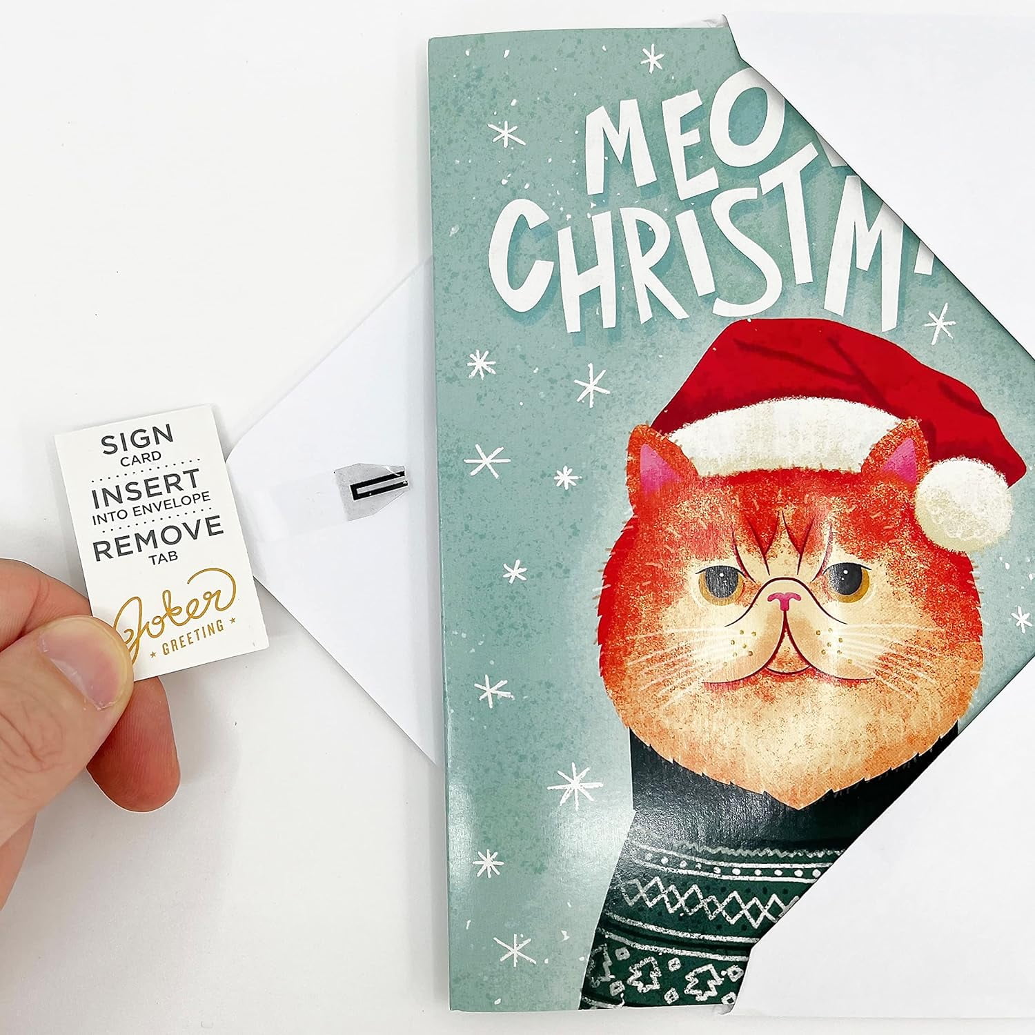 Stabbing Holiday Nutcracker Funny Christmas Greeting Card – Kitty Meow HQ
