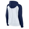 thumbnail image 3 of Women's Fanatics  Navy Montreal Canadiens Indispensable Raglan Fleece Pullover Hoodie, 3 of 3