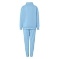 thumbnail image 4 of vigerkar Two Piece Sets for Women Fall Outfits Sweatsuit Sweat Sets Casual Matching Set Travel Tracksuit (Sky Blue, 3XL), 4 of 7