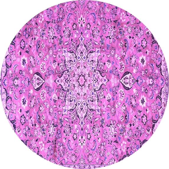 Ahgly Company Indoor Round Persian Purple Traditional Area Rugs, 8' Round