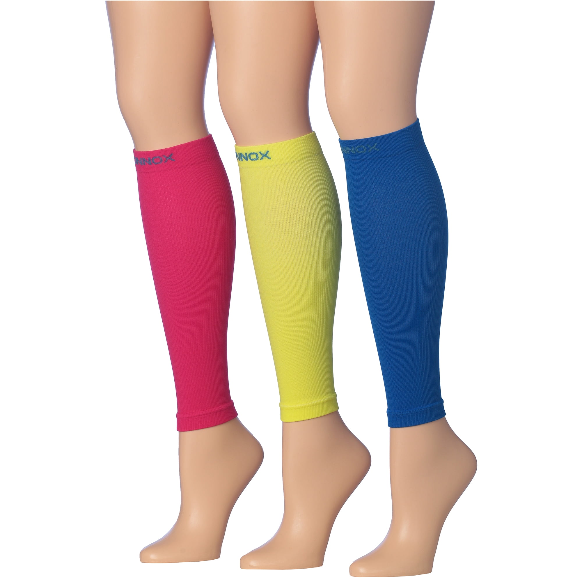Women's Ronnox 3 Pack Nylon/Spandex Tube Sleeves Graduated Compression Socks