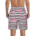thumbnail image 3 of Disketp Men'S Swim Trunks Hawaiian Breathable Surf Beach Swimsuits Mesh Lining Beach Shorts With Pockets-Flamingos, 3 of 9