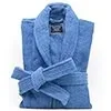 thumbnail image 7 of Marquess Terry Cloth Robes for Men All Cotton Blue Bathrobe, Luxury Shower Robe Long Shawl Collar,, 7 of 7