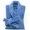 BLUE, variant on Marquess Terry Cloth Robes for Men All Cotton Blue Bathrobe, Luxury Shower Robe Long Shawl Collar,