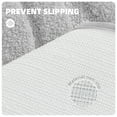 thumbnail image 6 of PABUBE Textured Gray Microfiber Bathroom Rug, 20"x30", Soft and Absorbent Bathroom Mat, Non-Slip, Machine Washable, Quick Dry Floor Carpet for Shower or Tub, 6 of 8