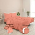 thumbnail image 4 of ROYALE Coral Duvet Cover King Size - Washed Duvet Cover Set, 3 Piece Double Brushed Duvet Covers with Button Closure - 1 Duvet Cover 104x90 inches and 2 Pillow Shams - Comforter Cover, 4 of 8