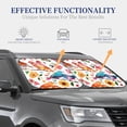 thumbnail image 3 of Kdxio Flowers Birds And Butterflies Print 2-Piece Sun Shade Front Windshield - Foldable Car Front Window Sunshades For Most Sedans Suv Truck, 3 of 6