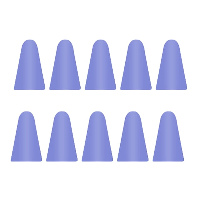 10 Pièces Plume Bouchons Professionnel Résistant aux Rayures Capacité Muette Stylo Couvercle de la Pointe Haute Sensibilité Facile Versement Tablette Violet Clair