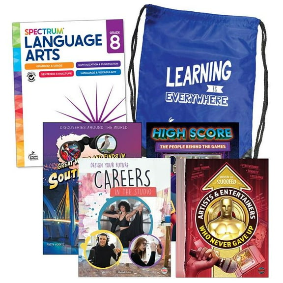 Carson Dellosa CD-745417 Spectrum Language & Literacy Backpack, English - Grade 8