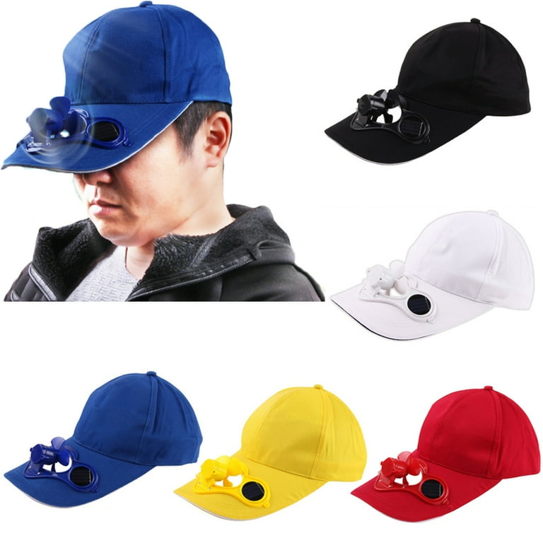 D-GROEE Summer Fan Hat, Sun Hats, Unisex-Adult's Solar Power Charging Fun  Baseball Cap 