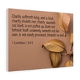 thumbnail image 5 of Bible Verse Canvas Charity 1 Corinthians 13:4-5 Christian Home Décor Wall Art Scripture Ready to Hang Faith Print, 5 of 6