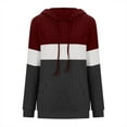 thumbnail image 5 of Ashirexll Womens Hoodies, Oversized Hoodies for Women, Fall Ladies' Fashion Matching Color Hooded Sweatshirts Pocket Long Sleeve Top, 5 of 5