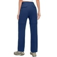 thumbnail image 3 of Little Donkey Andy Women's Quick Dry Convertible Zip Off Pants Lightweight Hiking Travel Camping Navy Blue XS, 3 of 7