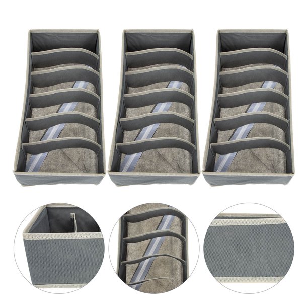 unbranded 3Ud Caja Organizadora Para Ropa Interior Y Calcetines Para Guardar Ordenadamente En El Hogar