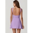 thumbnail image 2 of Vestido de tenis QINSEN Workout con pantalones cortos integrados color lavanda para mujer, 2 of 6