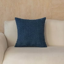 suxuMhao Decorative Throw Pillow - 18×18 IN Dark Blue, Decorative Sofa Pillows Couch Throw Pillows for Living Room, Bed Pillows Decorative Soft Polyester PP Cotton Filled Accent Pillow (1 Piece)