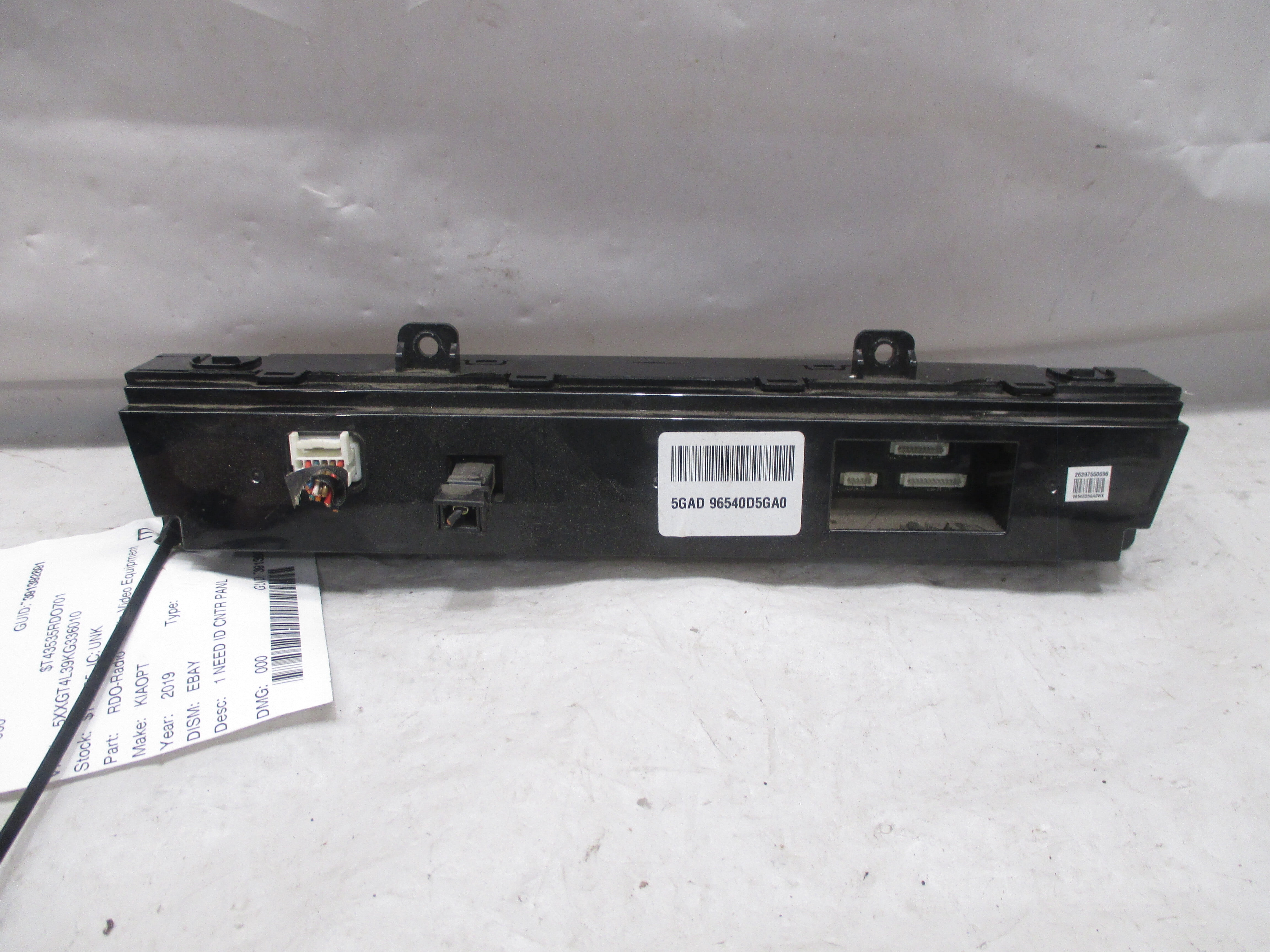 Pre-Owned 2019 2020 Kia Optima Radio Control Panel OEM - Verify Specific Vehicle Fitment In Description - (Good)