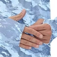 thumbnail image 6 of Fanxing Quick Dry Sun Shirts for Men with Mask Trendy Camo Silky Stretch Fishing Shirts UV Protection Long Sleeve Rash Guard Swim Shirt Light Blue,XXL, 6 of 6