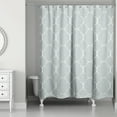 thumbnail image 2 of Creative Products Worn Soft Blue Quatrefoil 71x74 Shower Curtain, 2 of 2