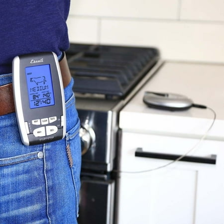 Escali - Wireless Remote Thermometer & Timer - Black