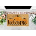 thumbnail image 6 of Kashi Home Coir Door Mat Fall Decor Printed Pumpkins 18x28 Non-Slip Doormat, Durable Outdoor/Indoor Rug, Welcome Pumpkins Fall Theme, 6 of 6