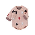 thumbnail image 4 of Faithtur Barboteuse pour Bébé Filles, Col Rond, Manches Longues, 4 of 10