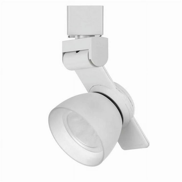Benjara BM220698 12W Intégré LED Métal Appareil de Piste avec Ovale Design Tête&44; Blanc