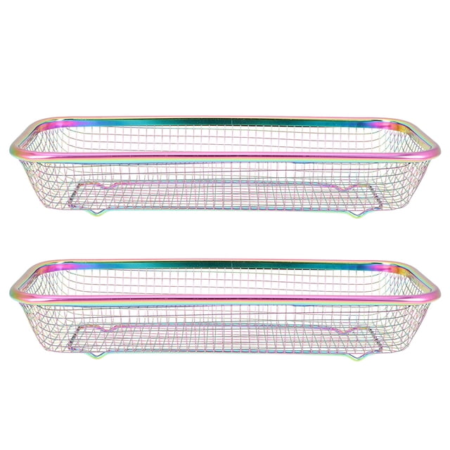 unbranded 2Ud Para Almacenaje De Y Utensilios De Cocina En Acero Inoxidable Multiusos