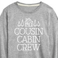 thumbnail image 3 of Instant Message - Cousin Cabin Crew - Vacation - Toddler & Youth Long Sleeve Graphic T-Shirt, 3 of 6