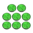 thumbnail image 1 of 8uds Redondo Atornillable Seguridad Rayos Reflectores Traseros Reflectores Verde, 1 of 1