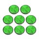 thumbnail image 1 of 8uds Redondo Atornillable Seguridad Rayos Reflectores Traseros Reflectores Verde, 1 of 1