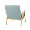 thumbnail image 4 of Weldon Chair in Klein Sea Blue Fabric with Brushed Finished Frame, 4 of 5