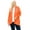 Orange, variant on Moa Collection Women's Plus Size Casual Long Sleeve Drape Open Front Cardigan