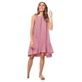 thumbnail image 1 of JUNWELL Robes pour Femmes Mode Col Rond Sans Manches à Pois Ample Grande Robe de Plage à Volants Robes d'Été Noir TG, 1 of 6