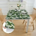 thumbnail image 2 of HAOXIT CPC  Block Print Rectangle Table Cover, Table Cloth for Weddings, Mothers Day, Outdoor BBQ white, 2 of 7