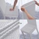 thumbnail image 4 of Fiudx Funda Elástica para Silla de Comedor, Diseño con Faldón, Tela de Licra Suave, Lavable a Máquina, Elegante Decoración para El Hogar, Ideal para Banquetes de Boda, Protección Total, Respaldo de 4, 4 of 6